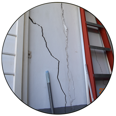 Dilapidation Survey - Cracks on wall Before Construction